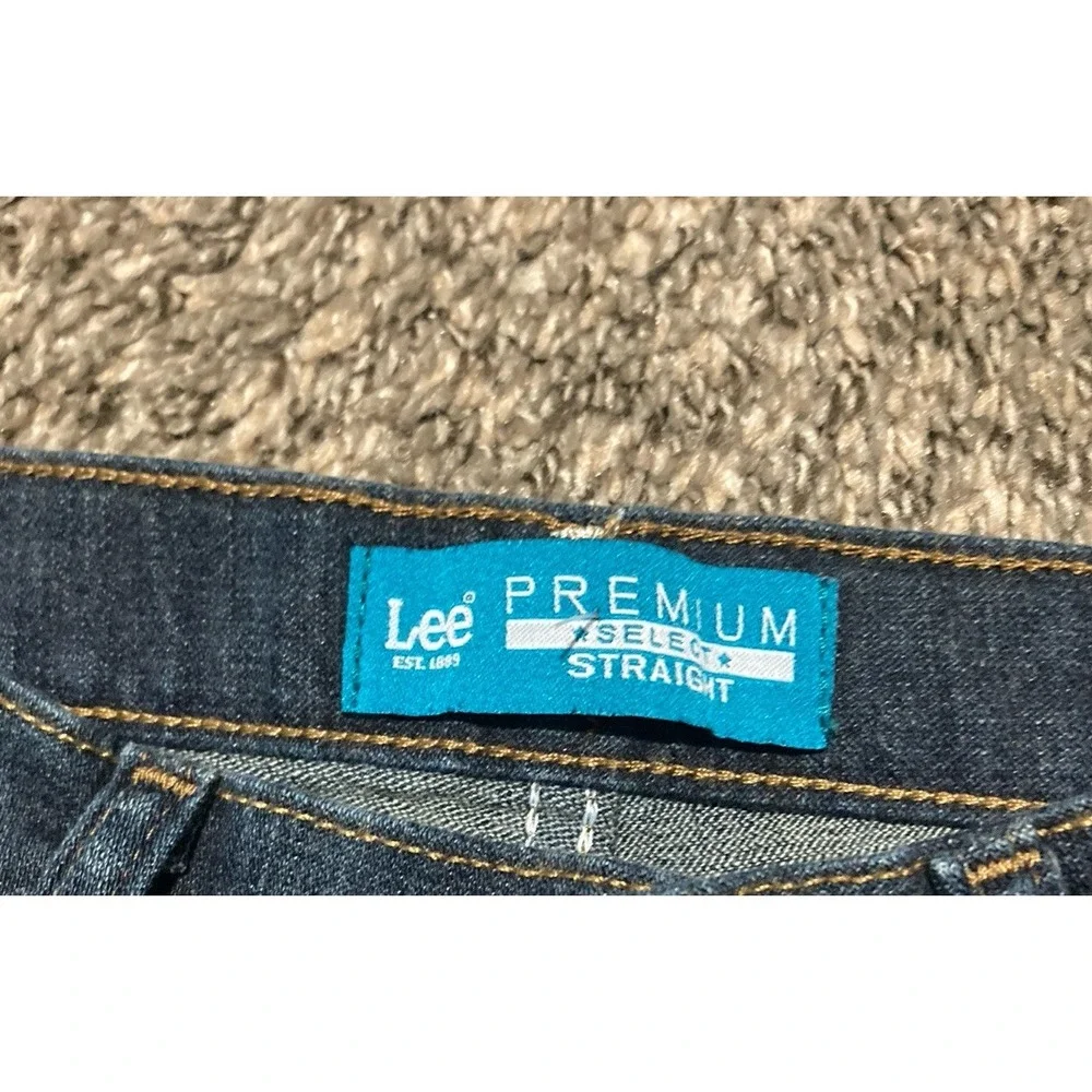 Lee Premium Select Jeans Boys 18R Dark Wash Straight Leg Stretch Denim 28x32